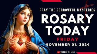 HOLY ROSARY FRIDAY ❤️ Rosary Today  November 01 ❤️ Sorrowful Mysteries [upl. by Ainet]