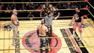 Caristico vs Titan vs Volador Jr vs Máscara Dorada por la Copa BOOM [upl. by Erdnaid902]