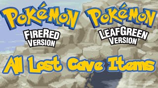 HOW TO GET ALL ITEMS IN LOST CAVE  Pokemon FireRed and LeafGreen Walkthrough [upl. by Johppah]