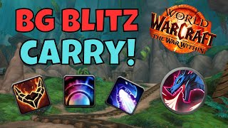 Devastation is INSANE in BG Blitz HARD CARRY 🐲🔥😱😎Devastation Evoker PVP The War Within [upl. by Nisay]