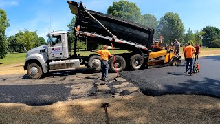 Asphalt paving crew [upl. by Izy514]