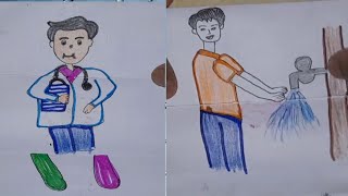 Comedy paper folding story 😁  paper folding drawing  paper folding story step by step viral art [upl. by Stacy]