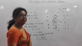 Motional EMF Lorentz Force [upl. by Uhej]