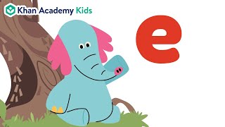 The Letter E  Letters and Letter Sounds  Learn Phonics with Khan Academy Kids [upl. by Conlen]