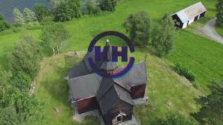 Drone video 1 🇳🇴 Nore stavkirke Nore Stave Church [upl. by Maiga]