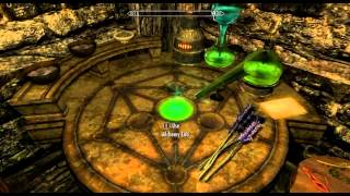 SkyrimUnlimited ShoutFortify Restoration Potion Glitch HD [upl. by Casilde]