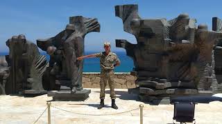 1974 Cyprus Invasion Memorial near Kyrenia [upl. by Gorrono]