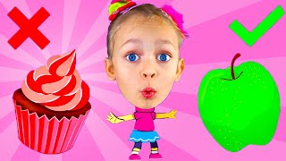 Yummy Fruit Yes Fruits No Sweets  Kids Songs And Nursery Rhymes  Maya Mary Mia [upl. by Ettebab]