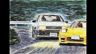 Wataru Akiyamas playlist for broke drivers onlyInitial D [upl. by Sarette]