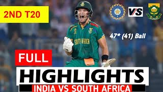 IND vs SA 2nd t20 Highlights 2024  India vs South Africa  Exciting Moments amp Key Performances [upl. by Nel]