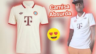 Camisa Absurda🤩🤩🤩Camisa 3 Bayern de Munique 2425 Feita pela Adidas [upl. by Yekcir]