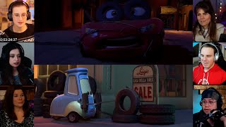 Lightning McQueen arrives at Radiator Springs  Cars  2006  Reaction Mashup  cars [upl. by Nylcoj]