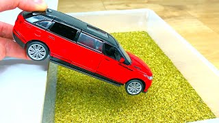 Diecast Cars Moving and Falling Into The Spicy Water [upl. by Coffin976]