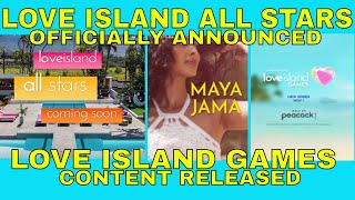 LOVE ISLAND ALL STARS OFFICIALLY announced by ITV amp LOVE ISLAND GAMES content RELEASED [upl. by Ellynn457]