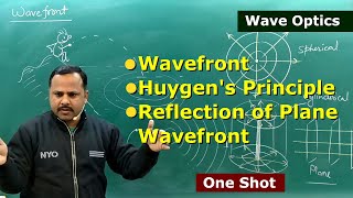 1 Wavefront Huygens Principle amp Reflection of plane wavefront  Wave Optics  12th Physics cbse [upl. by Legnaros]