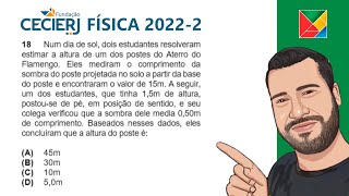 Questão 18 CEDERJ 20222 Física [upl. by Kristie]