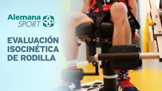 Evaluación Isocinética de rodilla  Clínica Alemana [upl. by Nevyar237]