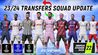 EEP 2324 Winter Squad Update V1 For FIFA 22 EA FC 24 Ratings New Transfers UEFA Groups [upl. by Alrats861]