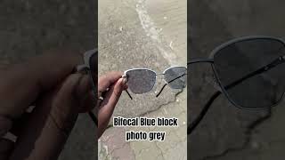 Bifocal Blue block photogrey bifocal bluecutlens photochromic sroptician eyecare youtubeshorts [upl. by Sirovaj]