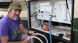 RV How To Replace the outside shower faucet assembly [upl. by Wesle]