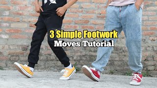 3 Simple Footwork Dance Moves For Beginners Footwork Tutorial  Basic Shuffle Moves [upl. by Siloa250]