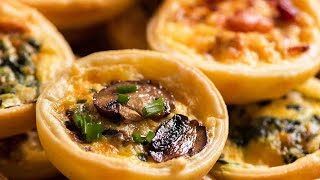 Mini Quiche  4 ways [upl. by Tallulah]