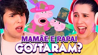 MÃE PEPPA E A PACIÊNCIA DE MILHÕES  reagindo a Peppa Pig ft thaissaballut [upl. by Nadaba]