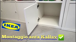 Guida al montaggio della struttura interna con anta per Kallax  Sportello Ikea  How to Diy [upl. by Naffets]