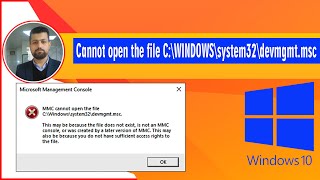 MMC cannot open the file C\WINDOWS\system32\devmgmtmsc Fixed [upl. by Iba230]