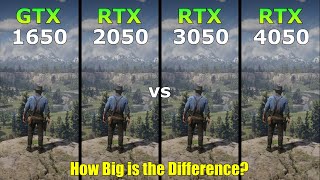 GTX 1650 vs RTX 2050 vs RTX 3050 vs RTX 4050  Gaming Test  How Big is the Difference [upl. by Marthena]