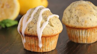 Poppy Seed Lemon Muffins  Bakery Style Muffins  How Tasty Channel [upl. by Touber]