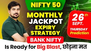 Nifty Expiry  Bank Nifty Prediction and Nifty Analysis for  26 SEP 24  Tomorrow Video [upl. by Maureene4]