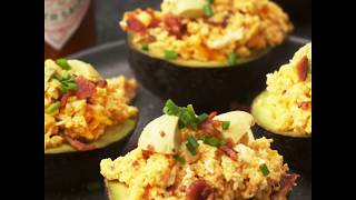 Scrambled Egg Breakfast Avocado Recipe  TAVO [upl. by Aitan]