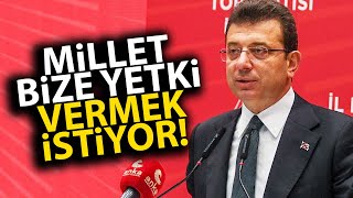 Ekrem İmamoğlu erken seçim istedi Milletimiz bize ilk seçimde yetkiyi vermek istiyor [upl. by Sivahc]