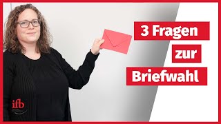 Betriebsratswahl 3 Fragen zur Briefwahl [upl. by Lajib]