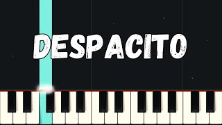 Despacito  Luis Fonsi  Beginner Piano Tutorial Easy [upl. by Pontius]