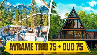 Colorado AFrame Construction Avrame Trio 75  Duo 75  Step By Step Home Building Process [upl. by Dominga]