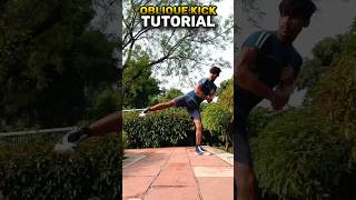 Oblique Kick🥋🔥 tutorial karate mma trick training motivation speed power shorts [upl. by Hogarth106]