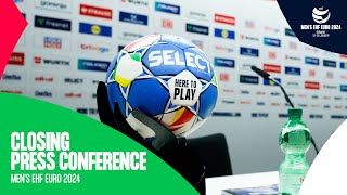 Closing press conference  Mens EHF EURO 2024 [upl. by Medora]