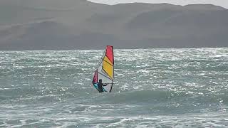 Windsurfing off Bigbury on Sea Devon England UK [upl. by Mahgirb]