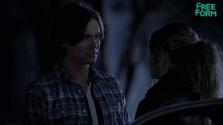 Ravenswood  Season 1 Episode 10 Clip Hanna amp Caleb Kiss  Freeform [upl. by Laks]