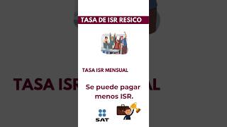 ¿Cuál es la tasa de ISR en RESICO [upl. by Radnaxela]