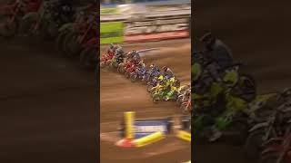 Justin Bogle with the Holeshot  Supercross [upl. by Berlauda]