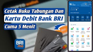 Cetak Buku Tabungan Dan Kartu Debit Bank BRI  Setelah Registrasi Online Berhasil [upl. by Eneluj]