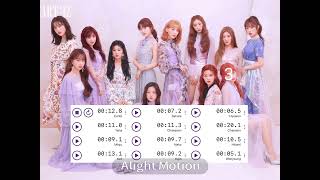 IZONE Anniversary Special IZONE  SSFWL Oh My Girl  How Would Sing  Line Distribution [upl. by Rogozen799]