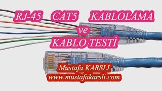 RJ45 Ağ Kablolama ve Kablo Testi [upl. by Elimay]