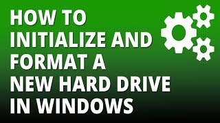 How to initialize and format a new hard drive in Windows [upl. by Thessa]