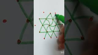 53 dots rangoli design rangoli kolam simple [upl. by Rist]