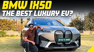 BMW IX XDrive50 Best Electric SUV  Looks Exterior Interior amp Performance Drive Review in Hindi [upl. by Zabrine]