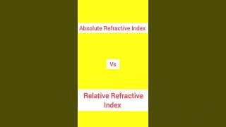 Absolute Refractive Index Class 10  Relative Refractive Index Class 10  Light maheshramnani [upl. by Notneiuq]